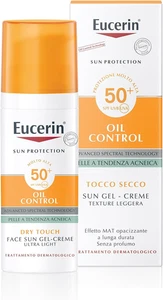 Eucerin Oil Control Dry Touch Face Sun Gel-Creme SPF 50+ 50 Ml, Crema Solare Vis - Foto 1 di 12