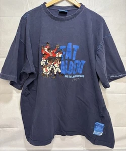Vintage Shirt Platinum Fubu Fat Albert Junkyard Gang Football Navy Blue XXL HUGE - Picture 1 of 10