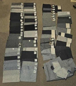  Vtg 1950s JP Stevens Company Fabric Sample Swatches Suiting Wool Lot 70+ Pieces - Picture 1 of 17