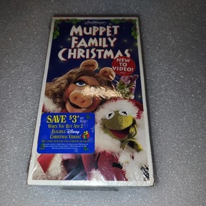 Muppet Familie Weihnachten VHS-Kassette 1995 Jim Henson Video brandneu fabrikversiegelt - Bild 1 von 7