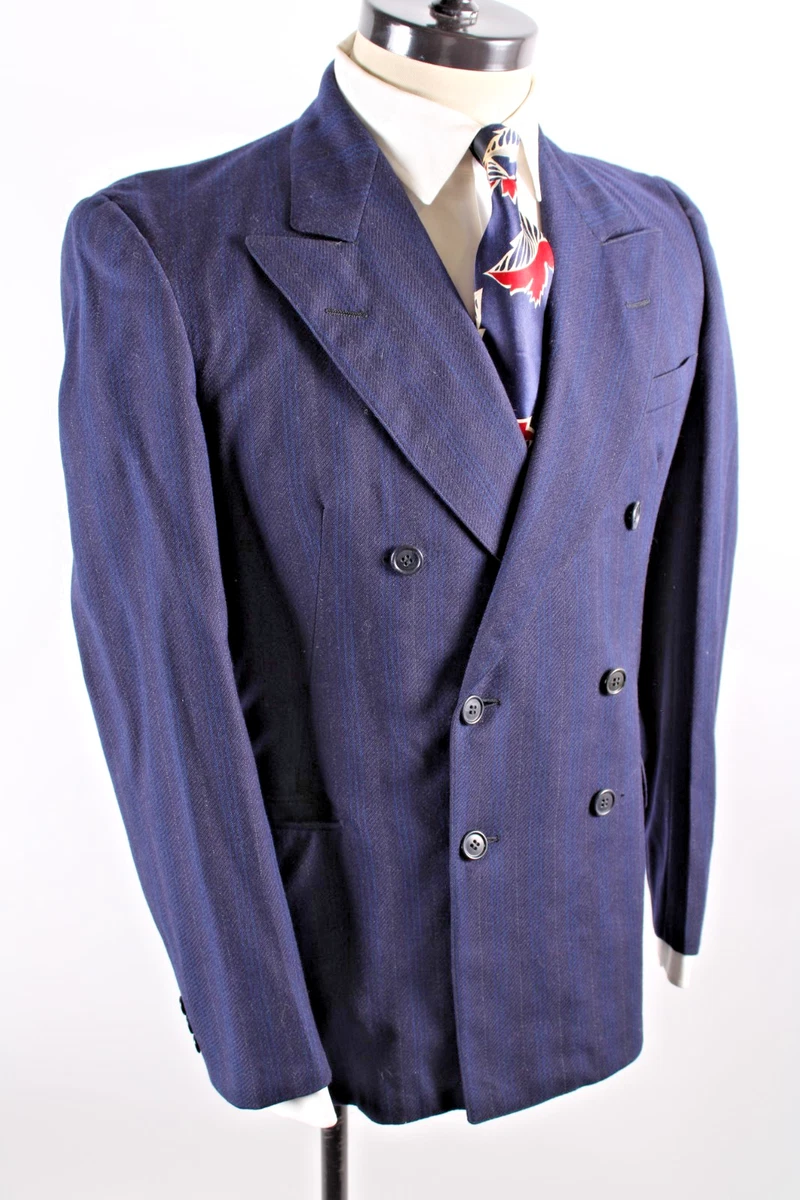 Vintage Double Breasted Suit In Men's Vintage Suit Jackets