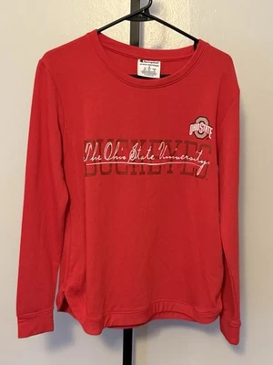 Champion Mujer Roja Ohio State University Buckeyes Sudadera Forrada de Vellón Pequeña Foto 1 de 4