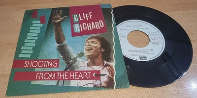 CLIFF RICHARD Shooting from the heart  7" SPAIN PROMO SINGLE VINYL VERY RARE OOP - Image 1 of 3