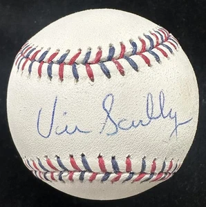 Béisbol Día de la Independencia 2017 firmado por Vin Scully PSA/DNA - Imagen 1 de 3
