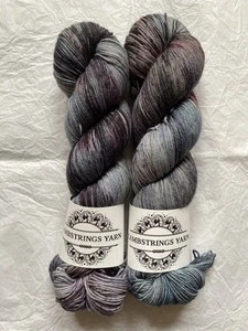 Lambstrings Yarn Tralala Sock "The Horror of You" Halloween 2020 advent skein - Picture 1 of 7