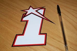 Número de carrera Nicky Hayden No1 (grande) - Imagen 1 de 1