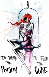 Art Print, I'll Drink The Poison To Find Art Print, Cure Dark Scary Creepy Art - Picture 1 of 1