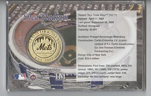 New York Mets Shea Stadiukm Gold Medallion Coin in holder - Picture 1 of 2
