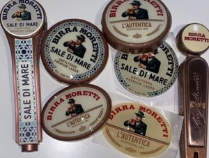 BIRRA MORETTI BRANDING Badges, Handles Pub Bar Ale Mancave Beer Pump Font Lager - Foto 1 di 16