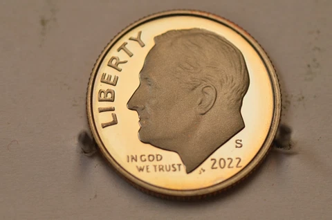 2022-S Gem Clad Proof Roosevelt Dime Item #5370 Cover