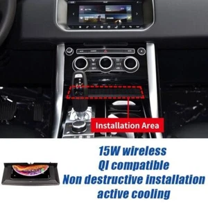 Fast Wireless Charger Tray Pad Storage Box Fits for Range Rover Sport 2014-2017 - Picture 1 of 9