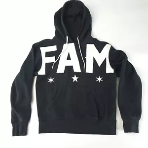 Famous Stars And Straps Sudadera con Capucha Para Hombre Pequeña Negra Y2K Años 90 Grunge Patinador Deletrear - Imagen 1 de 8