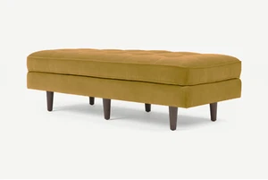 Scott Large Ottoman Stool in 68 Luxurious Colours Easy Clean Soft Plush Velvet - Picture 1 of 213