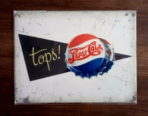 PEPSI COLA RETRO METAL SIGN 20cm x 15cm (BRAND NEW) - Picture 1 of 1