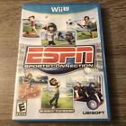 ESPN Sports Connection (Nintendo Wii U, 2012) Complete with Manual Very Good