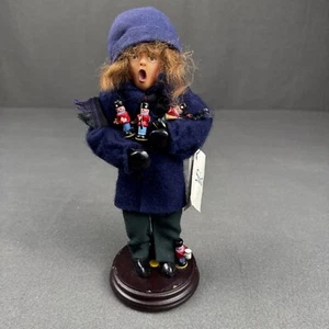 Muñeca de villancico Helen Sabatte hecha a mano Navidad vintage rara 1988 9,75" - Imagen 1 de 8
