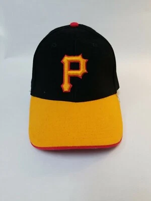 Pittsburgh Pirates Baseball Dominion Negro Amarillo Rojo Calce Elástico Gorra MLB  Foto 1 de 4