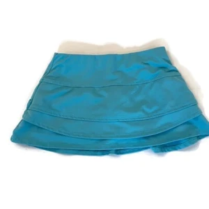 Lucky in Love Girls Youth XXS Blue Tennis Golf Pickleball Skort 4-5 Yrs Blue - Picture 1 of 10