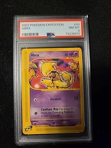 Pokémon TCG PSA 8 Abra Expedition Base Set 93/165 Regular Common - Picture 1 of 1