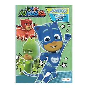 PJ Masks Jumbo Coloring and Activity Book | 80 Pages of Heroic Fun - Imagen 1 de 7