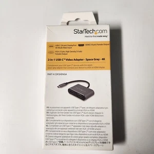 StarTech.com Adaptador USB C a VGA y HDMI - Aluminio - Adaptador Multipuerto USB-C - Imagen 1 de 2