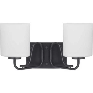 Progress Lighting Tobin 2-Light Black Vanity Light, P300219-031 - Picture 1 of 2