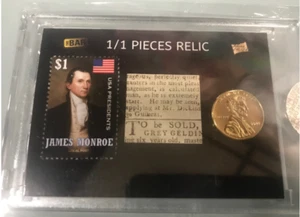 JAMES MONROE 2020 THE BAR PIECES OF THE PAST HYBRID VINTAGE DUAL RELIC 1/1 - Picture 1 of 2