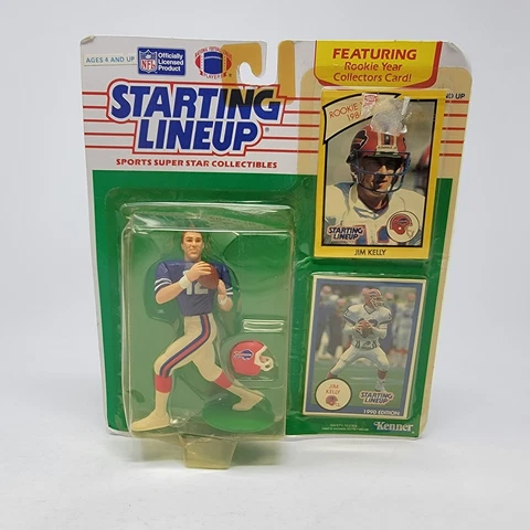Starting Lineup Jim Kelly 1990 Edition Buffalo Bills Kenner Collectible Figure Cover