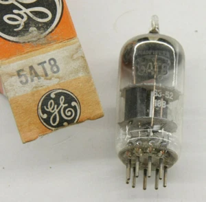  GE - 5AT8 - Electronic Vacuum/Radio Tube - USED Old Stock - L02R - Picture 1 of 1