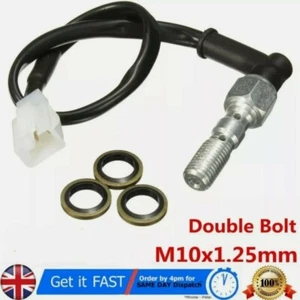 Motorcycle Hydraulic Double Banjo Bolt Brake Pressure Light Switch Tool M10x1.25 - Picture 1 of 6