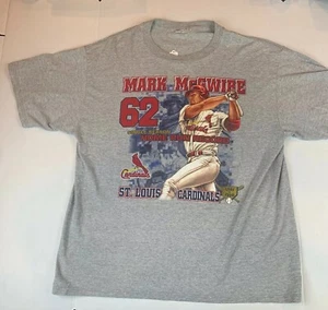 Camiseta Grande De Colección Años 90 Lee Mark McGwire Home Run Record Blanca Gráfica - Imagen 1 de 7