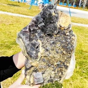 21.2LB Natural cubic fluorite quartz crystal mineral specimen reiki healing - Picture 1 of 17