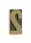 #2  TWO Wood Letterpress Print Type Number 2 ~ Printers Block cut 2.5" 2-1/2"