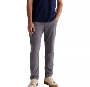 NWT Adriano Goldschmied Tellis Sueded Sateen Pants Size 38x32 Gray $198 Retail - Picture 1 of 10