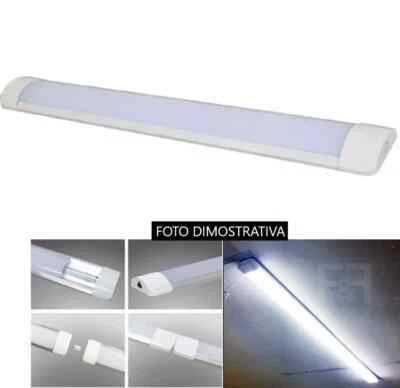 NEON BARRA LED APPLIQUE SOFFITTO PLAFONIERA SMD 60 120 150 CALDA FREDDA NATURALE - Immagine 1 di 4