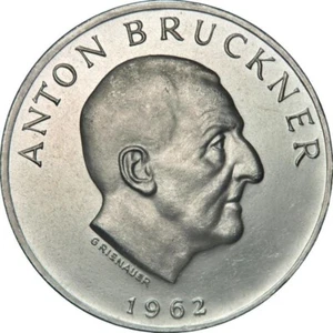 Österreich, 25 Schilling 1962, Silber 800 / 1000 zu Ehren Anton Bruckner - Bild 1 von 5