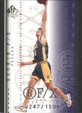 1999-00 SP Authentic Indiana Pacers Basketball Card #126 Jeff Foster Rookie