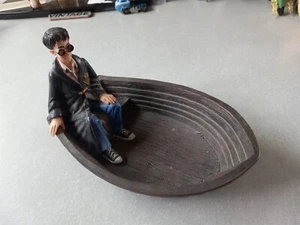 Harry Potter en Barco Warner Brothers 2000 Figura Rara Cerámica Hogwarts - Imagen 1 de 6