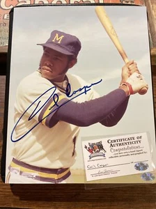 1970's BREWERS Cecil Cooper signed photo 8x10 AUTO Autographed Milwaukee COA NM - Picture 1 of 6