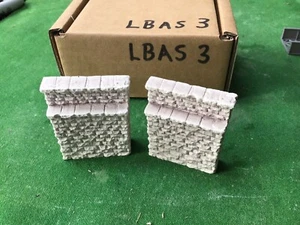 N scale, N gauge stone bridge abutments *single track * painted grey LBAS3 - Picture 1 of 9