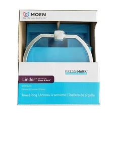 Moen Lindor Chrom Handtuchring MY8786CH einfache Installation mit Presse & Markierung - Bild 1 von 5