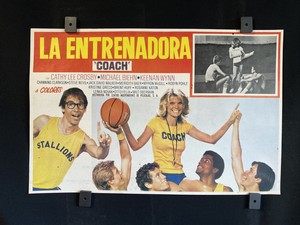 1978~COACH~ Cathy Lee Crosby~ Michael Biehn~COMEDY~ Original Mexican Lobby Card