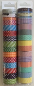 RECOLLECTIONS CRAFTING TAPE-ASSORTED COLORS & PATTERNS (QTY2) 26 ROLLS-SCRAPBOOK - Picture 1 of 12