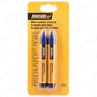 2x FADE-PROOF & WEATHER-PROOF Blue Lumber Crayons Lead-Free Non-Toxic Markers