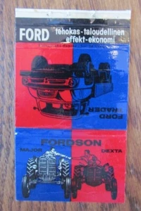 CUBIERTA DE CERILLA DE TRACTOR FORD: FINLANDIA CUBIERTA DE CERILLA VACÍA -D8 - Imagen 1 de 3
