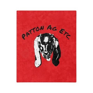 Patton Ag Etc. Red Velveteen Microfiber Blanket - Picture 1 of 14