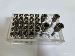 28 Stück Federspannzangen metrisches Gewinde M7,0x0,75 mm passend für 8,0 mm Lorch Uhrmacher Drehbank - Bild 1 von 2