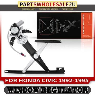 Regulador de janela de energia dianteiro direito com motor para Honda Civic 1992 1993 1994 1995 - Imagem 1 de 4