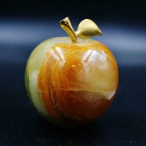 LARGE Handmade Vintage Antique Italian Alabaster/Marble Stone Apple Fruit Italy