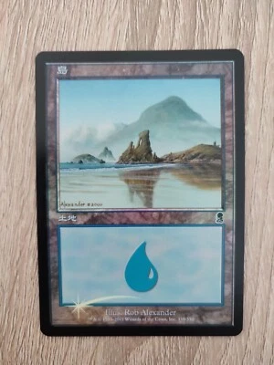 MTG JAPANESE FOIL ODYSSEY ISLAND NM  MAGIC THE GATHERING BASIC LAND #338 CARD - Image 1 of 4
